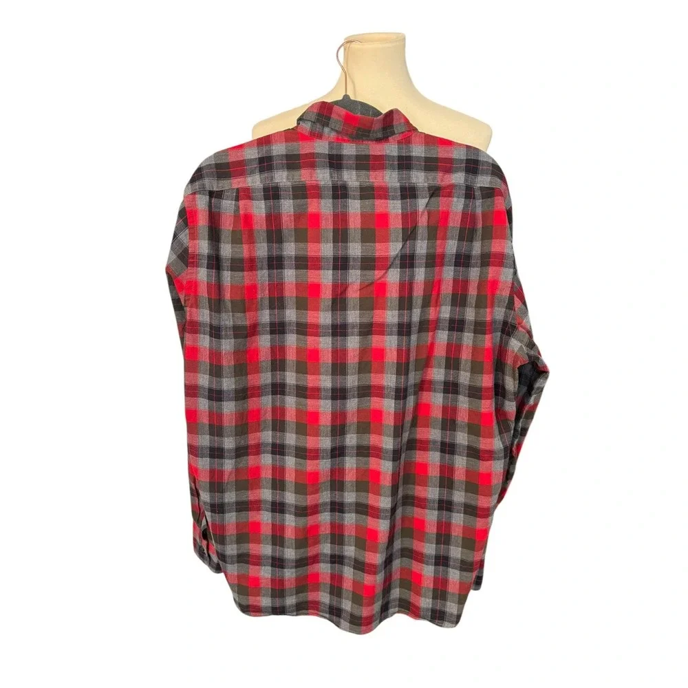 Men's J Crew XL Slim Fit Buffalo Plaid Long Sleeve‎ Shirt. Business Casual.